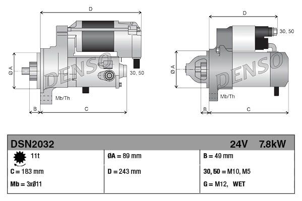 Стартер DENSO DSN2032