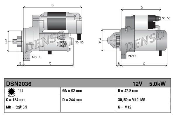 Стартер DENSO DSN2036