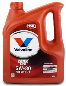 VALVOLINE Maxlife 5W-30 4 л. Valvoline 872370