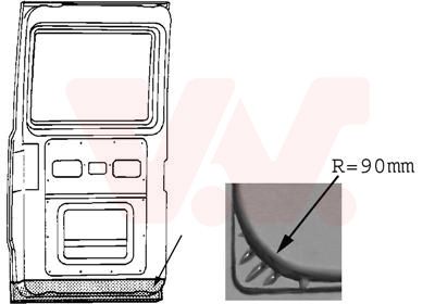 Задняя дверь VAN WEZEL 3071249