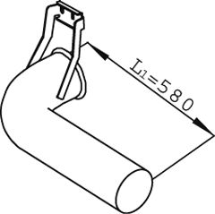 Труба выхлопного газа DINEX 68611