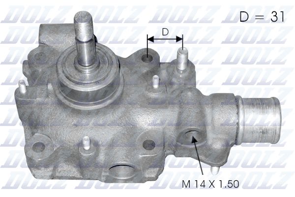 Водяной насос, охлаждение двигателя DOLZ B114