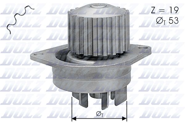 Водяной насос, охлаждение двигателя DOLZ C113