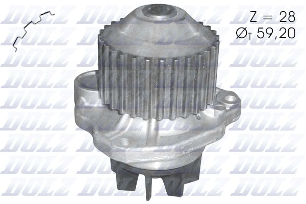Водяной насос, охлаждение двигателя DOLZ C123