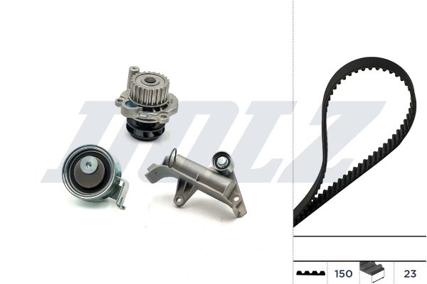 Водяной насос + комплект зубчатого ремня DOLZ KD110