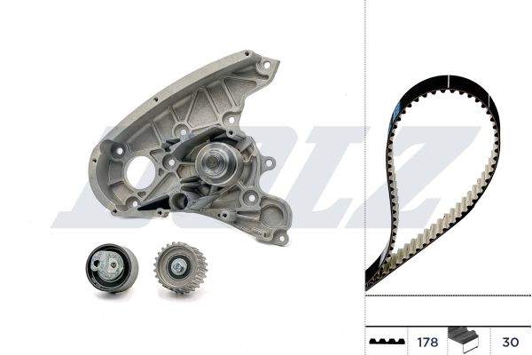 Водяной насос + комплект зубчатого ремня DOLZ KD112