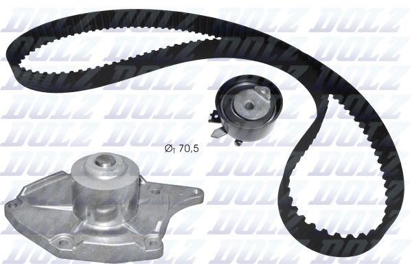 Водяной насос + комплект зубчатого ремня DOLZ KD133