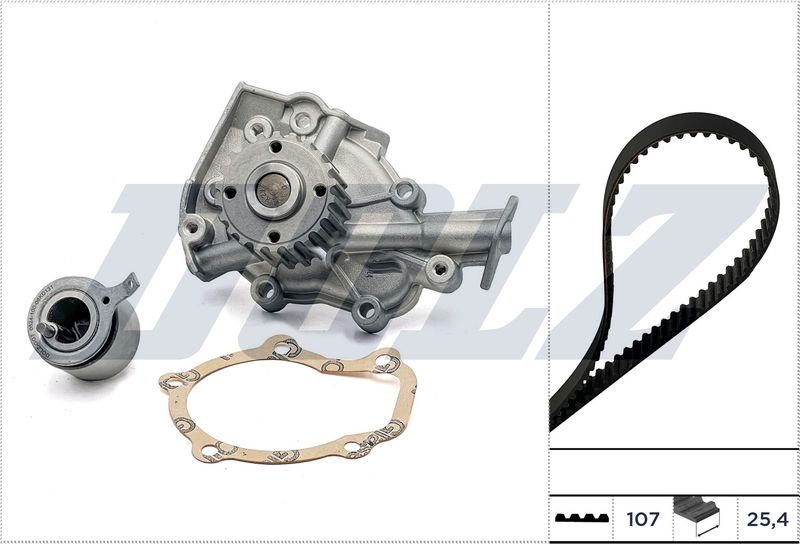 Водяной насос + комплект зубчатого ремня DOLZ KD138