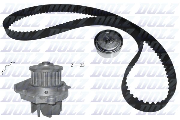 Водяной насос + комплект зубчатого ремня DOLZ KD141