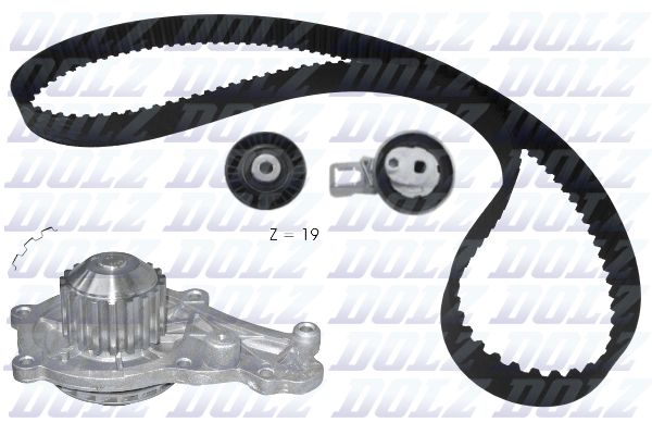 Водяной насос + комплект зубчатого ремня DOLZ KD169