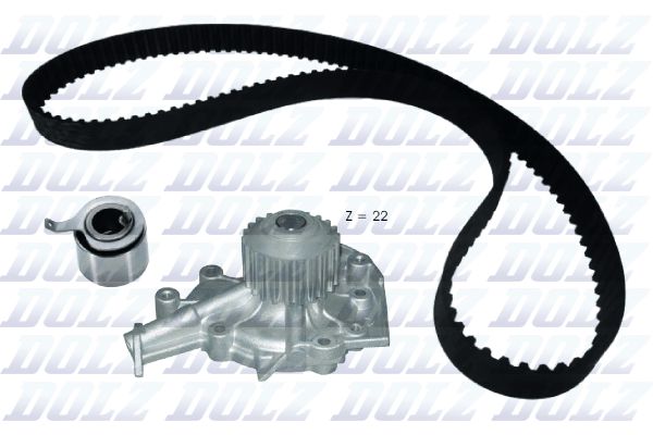 Водяной насос + комплект зубчатого ремня DOLZ KD187