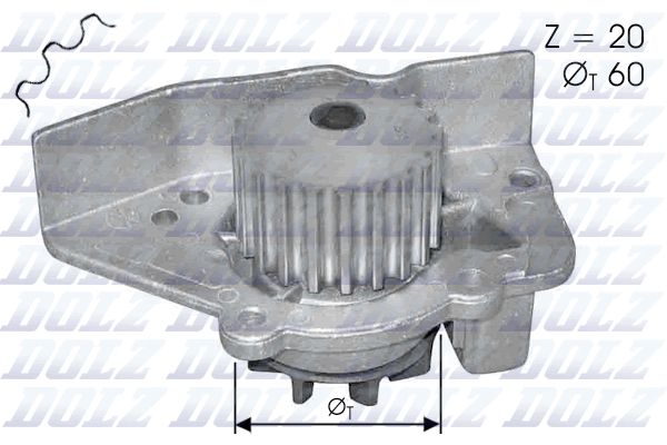 Водяной насос, охлаждение двигателя DOLZ N405