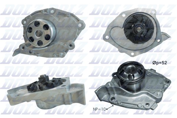 Водяной насос, охлаждение двигателя DOLZ R234