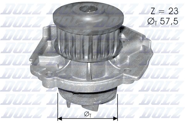 Водяной насос, охлаждение двигателя DOLZ S219