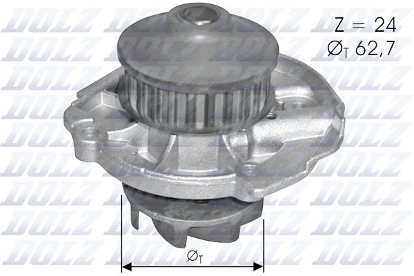 Водяной насос, охлаждение двигателя DOLZ S261