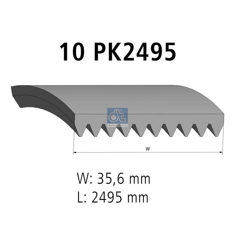 Поликлиновой ремень DT 121765