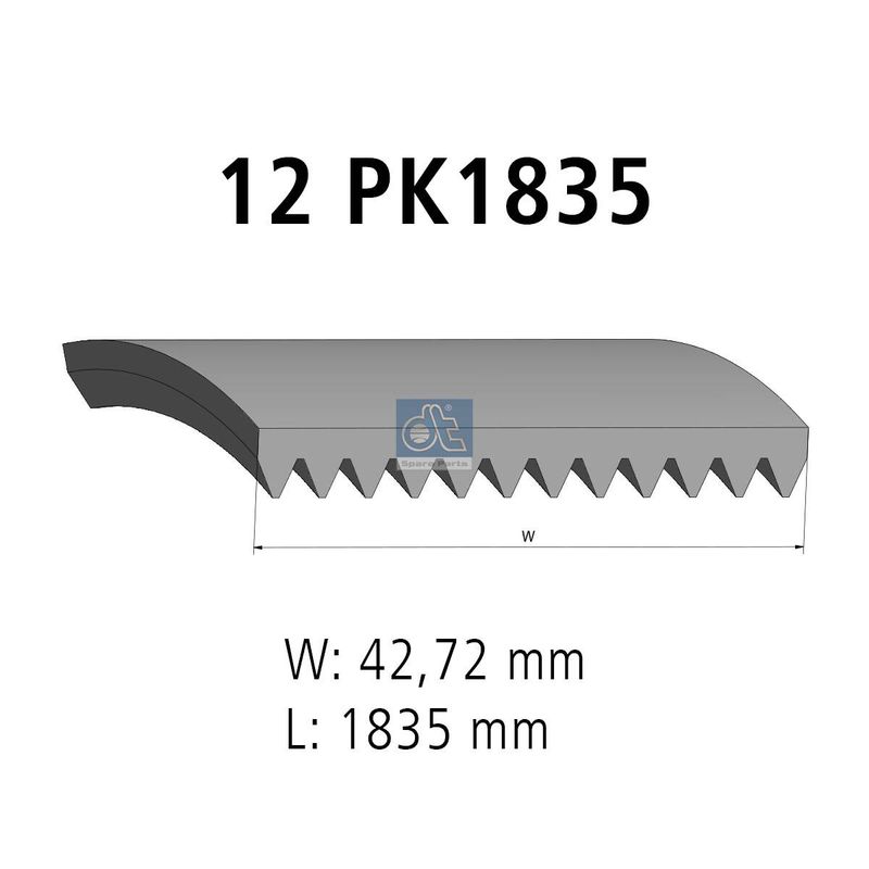 Поликлиновой ремень DT 754812