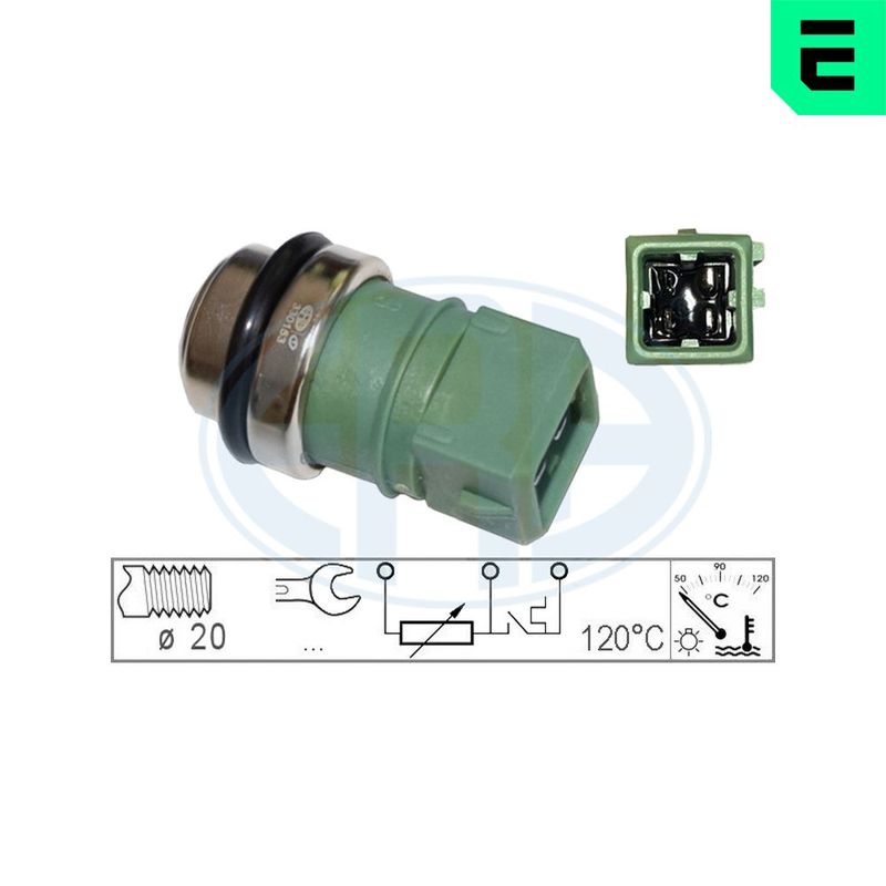 Датчик, температура охлаждающей жидкости ERA 330153