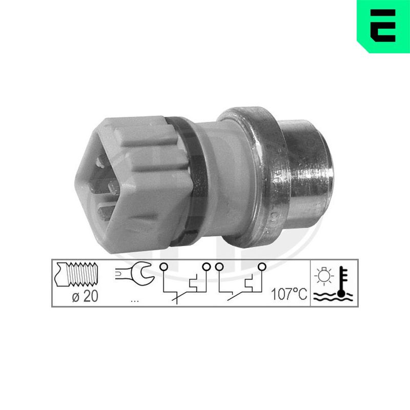 Датчик, температура охлаждающей жидкости ERA 330288