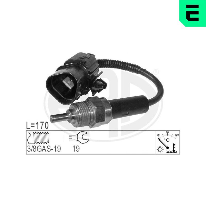 Датчик, температура охлаждающей жидкости ERA 330574
