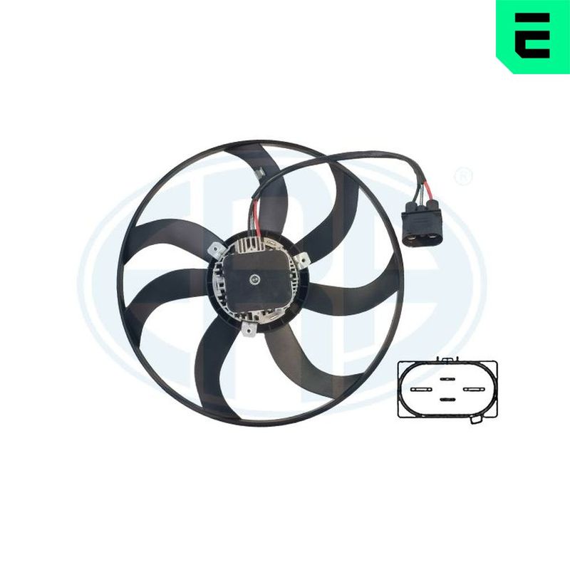 Вентилятор, охлаждение двигателя ERA 352120
