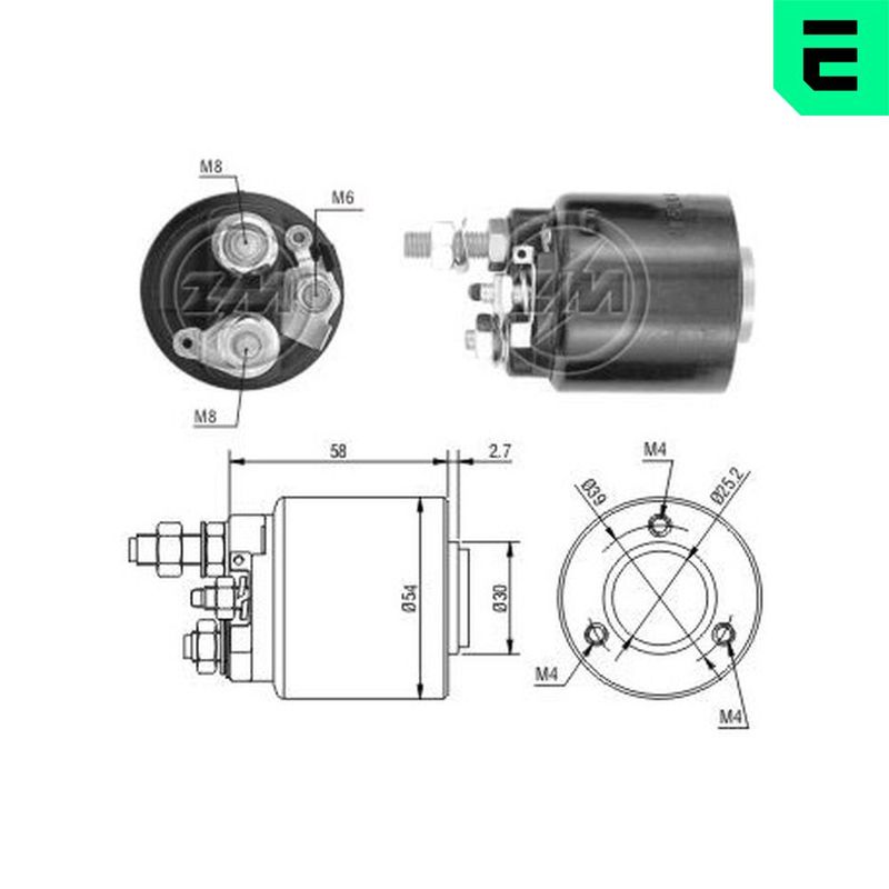 Тяговое реле, стартер ERA ZM590