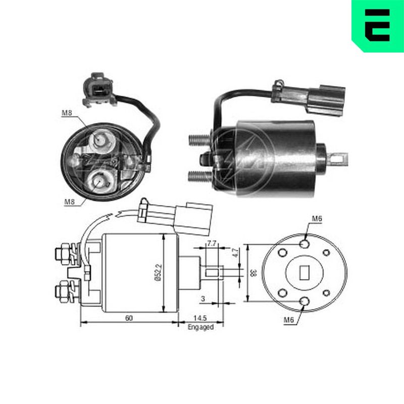 Тяговое реле, стартер ERA ZM719