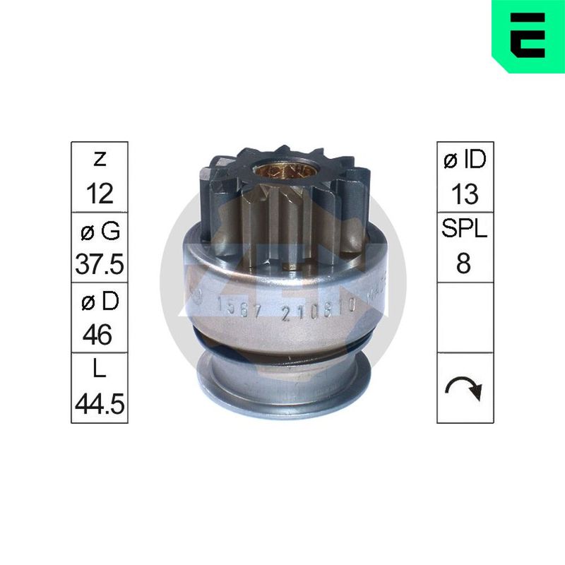 Привод с механизмом свободного хода, стартер ERA ZN1567