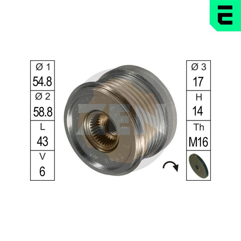 Механизм свободного хода генератора ERA ZN5423