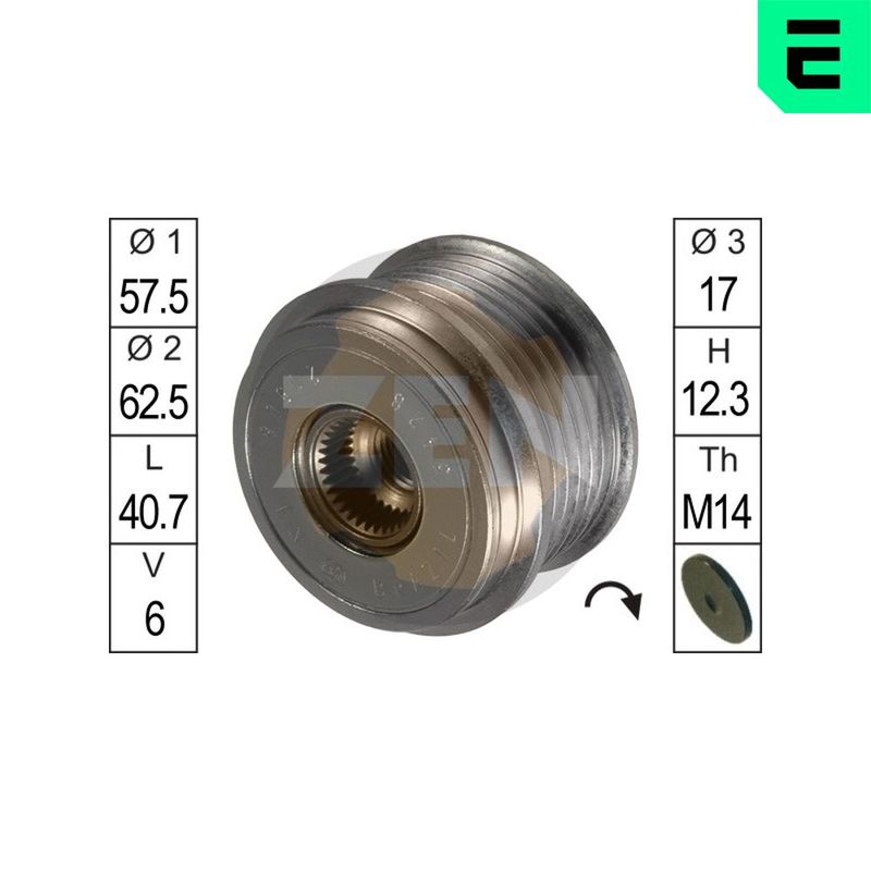 Механизм свободного хода генератора ERA ZN5428
