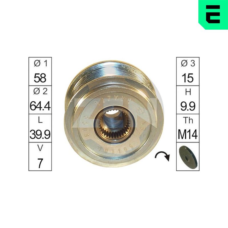 Механизм свободного хода генератора ERA ZN5509