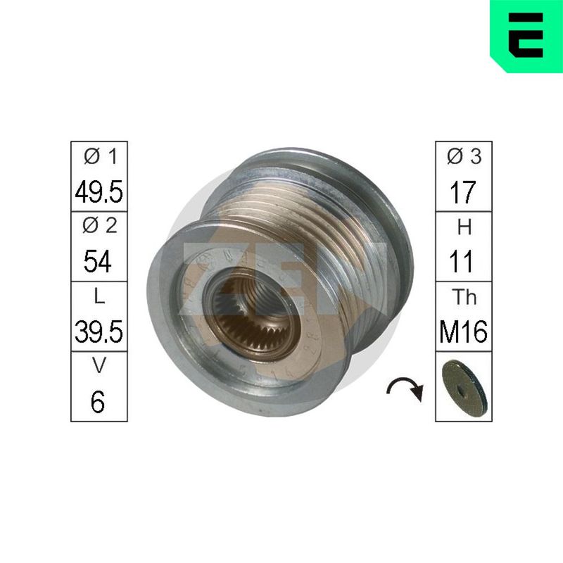 Механизм свободного хода генератора ERA ZN5514