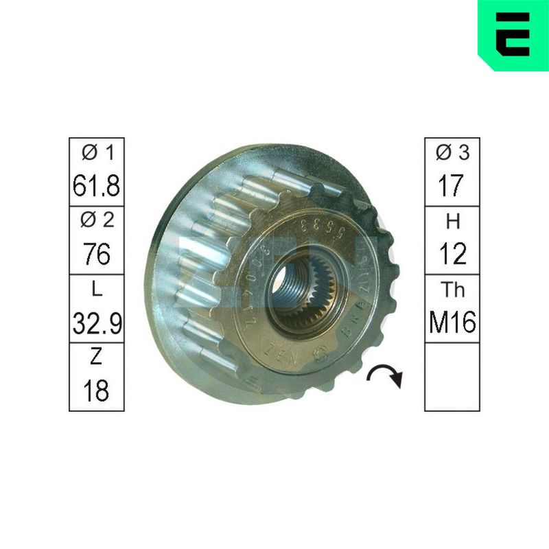 Механизм свободного хода генератора ERA ZN5533