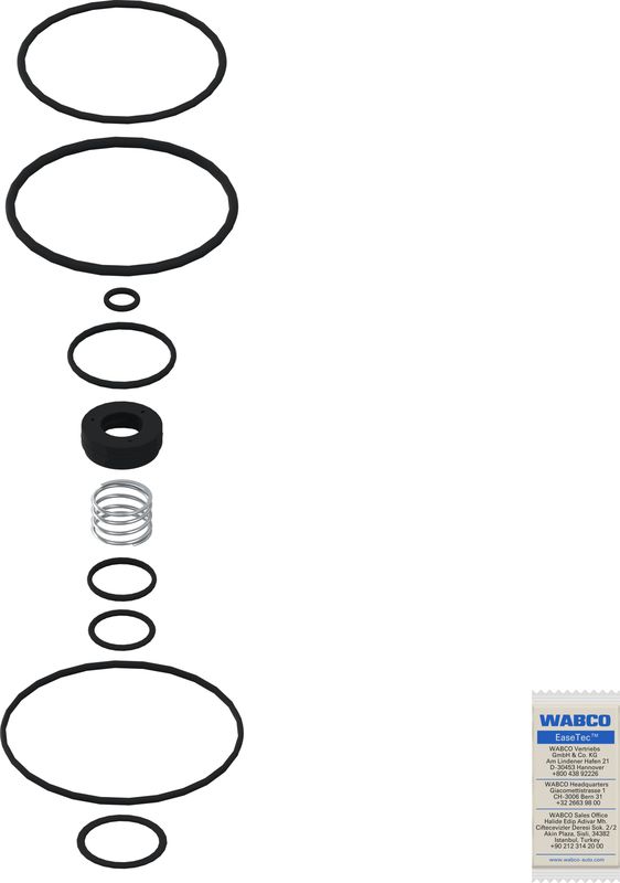 Ремкомплект, ускорительный клапан WABCO 9730110002