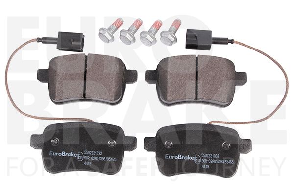 Комплект тормозных колодок, дисковый тормоз EUROBRAKE 5502221032