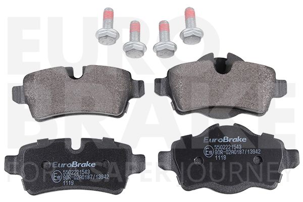 Комплект тормозных колодок, дисковый тормоз EUROBRAKE 5502221543