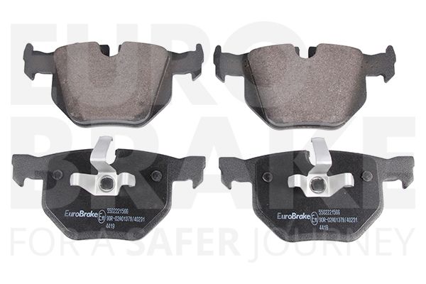 Комплект тормозных колодок, дисковый тормоз EUROBRAKE 5502221566