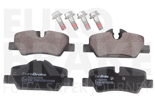 Комплект тормозных колодок, дисковый тормоз EUROBRAKE 5502221570