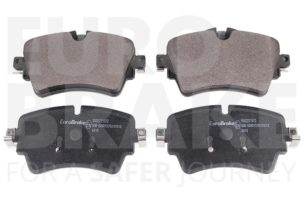 Комплект тормозных колодок, дисковый тормоз EUROBRAKE 5502221572