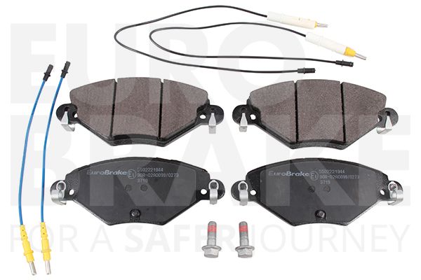 Комплект тормозных колодок, дисковый тормоз EUROBRAKE 5502221944