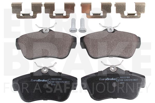 Комплект тормозных колодок, дисковый тормоз EUROBRAKE 5502221964