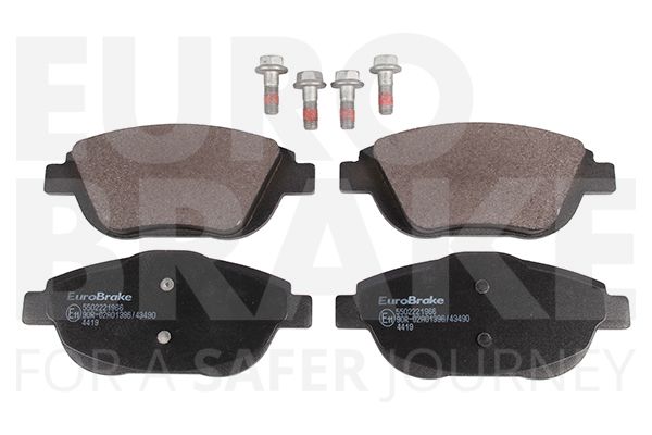 Комплект тормозных колодок, дисковый тормоз EUROBRAKE 5502221966