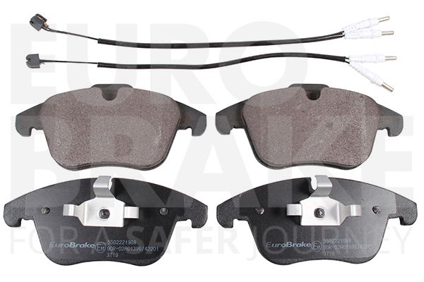 Комплект тормозных колодок, дисковый тормоз EUROBRAKE 5502221968