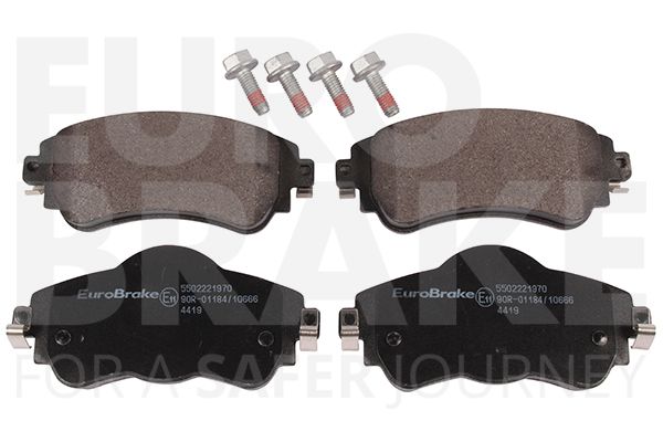 Комплект тормозных колодок, дисковый тормоз EUROBRAKE 5502221970