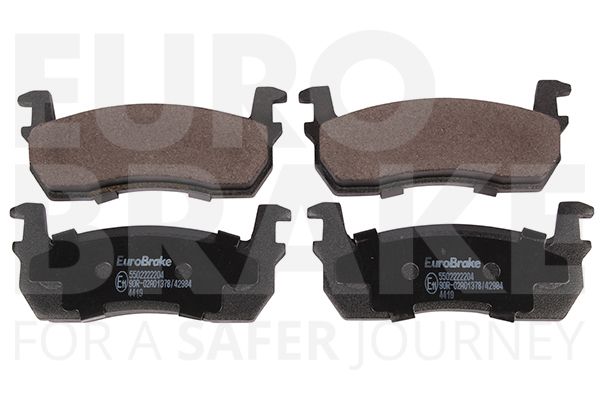 Комплект тормозных колодок, дисковый тормоз EUROBRAKE 5502222204