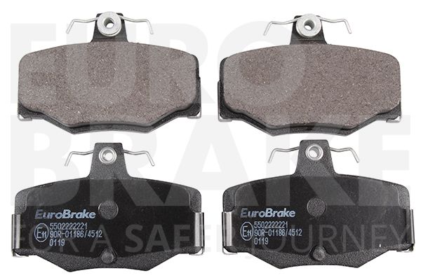 Комплект тормозных колодок, дисковый тормоз EUROBRAKE 5502222221
