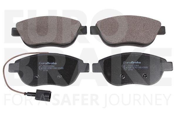 Комплект тормозных колодок, дисковый тормоз EUROBRAKE 5502222364