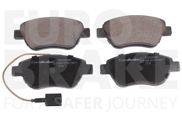 Комплект тормозных колодок, дисковый тормоз EUROBRAKE 5502222380