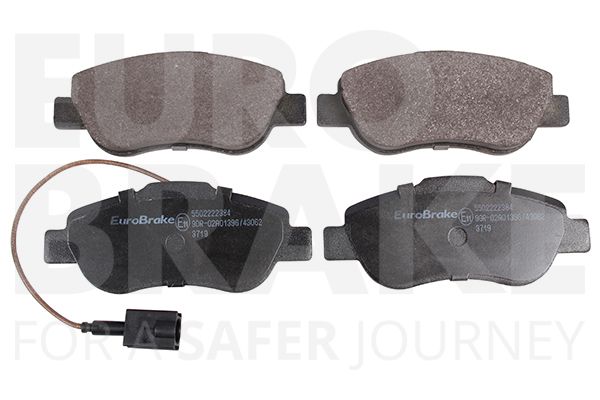 Комплект тормозных колодок, дисковый тормоз EUROBRAKE 5502222384