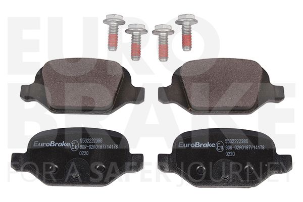 Комплект тормозных колодок, дисковый тормоз EUROBRAKE 5502222386